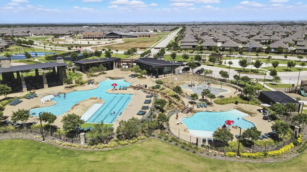 The resort-style pool at Silverado in Aubrey, Texas