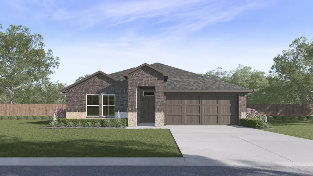 Kingston floor plan at Sanger Circle: front rendering