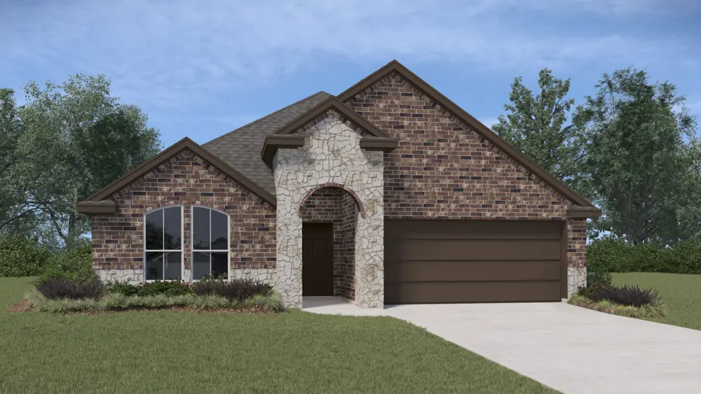 Bentworth floor plan at Silverado: front rendering