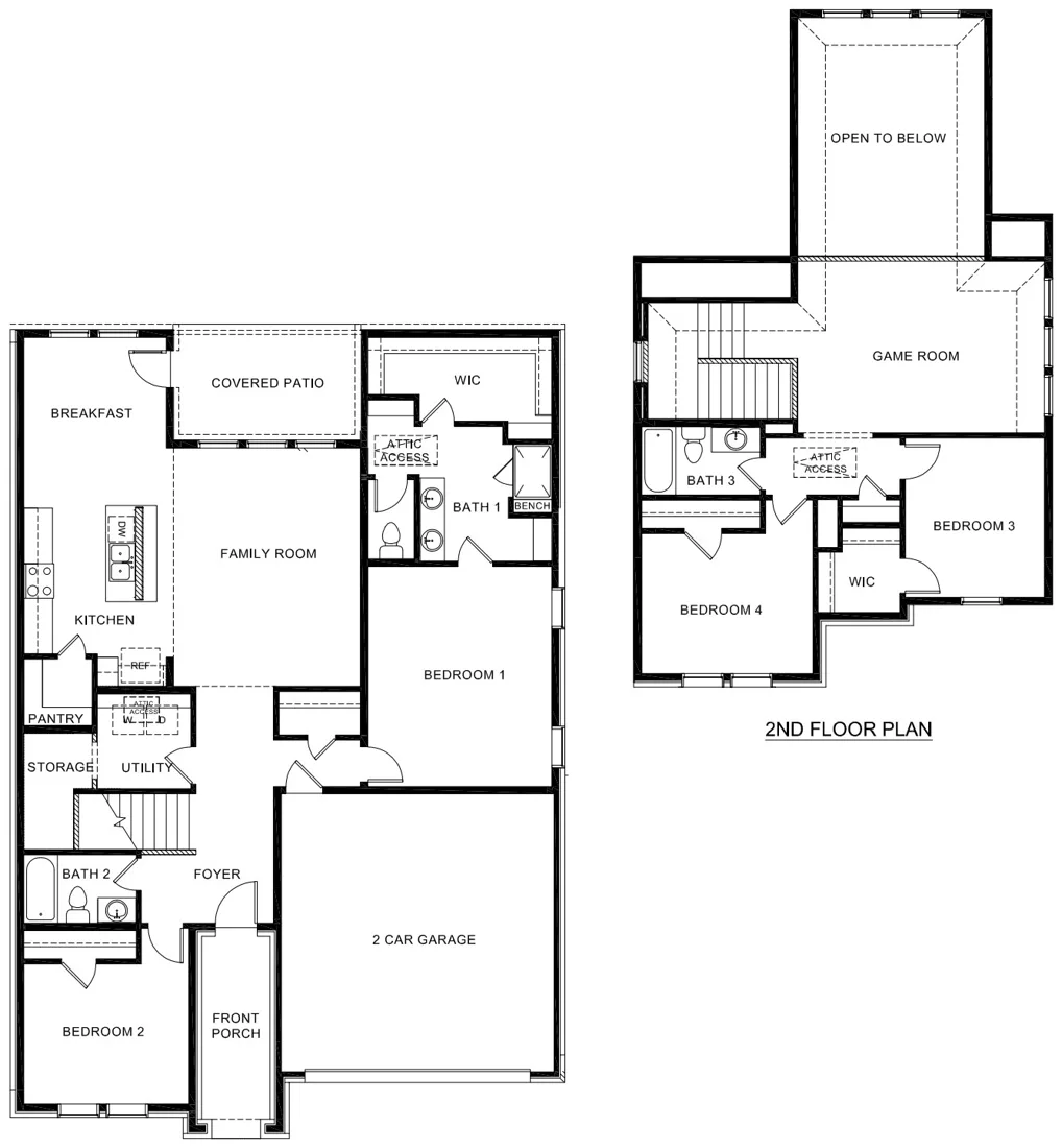Tangerine floor plan drawing: 4 bedrooms, 3 baths, 2,379 square feet