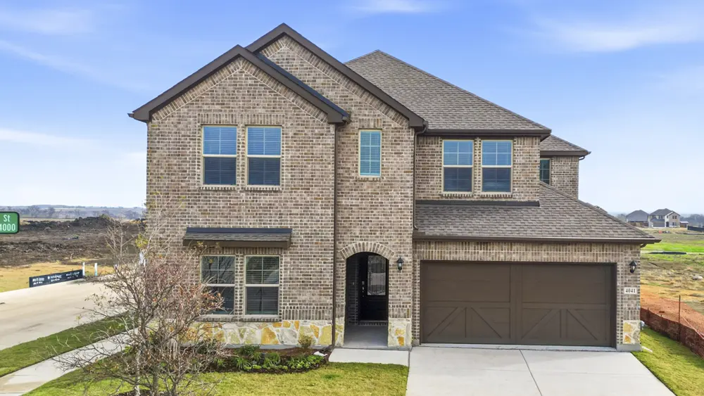Bastrop floor plan at Silverado: front rendering