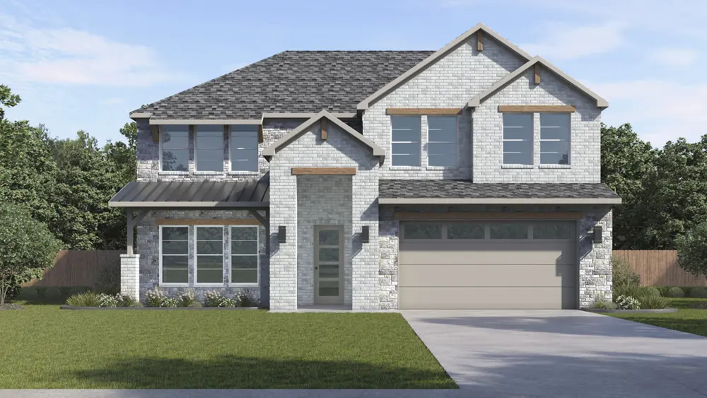 Grandview floor plan at Silverado: front rendering