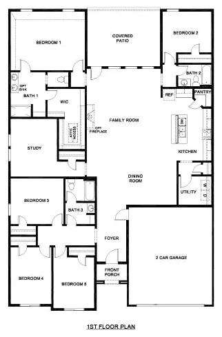 Immelmann floor plan drawing: 4 bedrooms, 2 baths, 2,694 square feet